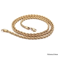 Collana a catena a corda in acciaio inossidabile dorato 765mm x 3,9mm con moschettone - 765mm x 3.9mm / Oro