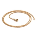 Clásica cadena cubana de acero de titanio dorado para hombre y mujer con cierre de langosta - 500mm*1.8mm / Estilo Dorado(KN80689-Z)