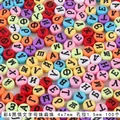 Colorful 4x7mm acrylic Russian alphabet flat beads set for jewelry making 100pcs - Multicolor with Black Russian Letters