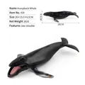 Realistic humpback whale model with movable jaw and detailed gray skin texture - Humpback Whale