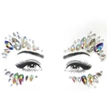Colorful acrylic face gems set for Halloween rave party makeup and crystal facial jewels - Multi-shape Colorful Gem Stickers (L0069)
