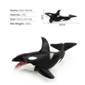 Lifelike killer whale orca marine animal model figure with black and white details - Killer Whale