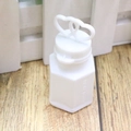 White heart-shaped bubble wand bottle for wedding and Christmas decoration use - Double Heart Style