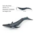 Realistic blue whale ocean animal toy model with detailed textures 27x10x6cm - Blue Whale