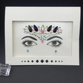 Face crystal sticker with iridescent AB rhinestones for eyebrows and facial decoration - Style 1014