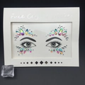 Autocollants bijoux de visage cristal AB irisé pour maquillage des yeux et sourcils - 1038