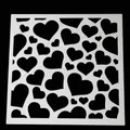 DIY plastic heart pattern stencil for coffee decoration and cake spray painting art - Assorted Hearts 53079