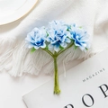 Artificial flower bouquet in light blue for wedding decorations and DIY floral crafts - Blue