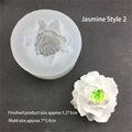 Stampo in silicone per gelsomino 3D per sapone fatto a mano, candele e gesso profumato - Gelsomino Stile 2