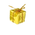 Mini gouden laser geschenkdoos ornament voor kerstboomversieringen en feestartikelen - 1.5cm / Goud