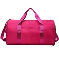Grande borsa sportiva rosa con separazione a secco e tracolla regolabile rimovibile - rosa acceso