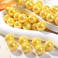 Perline colorate in acrilico giallo cangiante per bracciali e ciondoli fai-da-te - Giallo