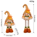 Harvest gnome plush figures with sunflowers and maple leaves in short and long-legged styles - C2-13 Retractable Gnome Doll Female