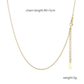 Golden sunflower pendant necklace in stainless steel with 40+5cm chain length and 3g weight - Gold Color Snake Chain Only