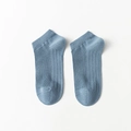 Calcetines bajos azules transpirables para hombre con malla y puño elástico acanalado - Talla única / Azul (FAQ4)