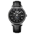 Black Dial Silver Hands Black Case Black Strap