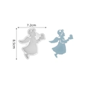 DIY little angel resin mold for ornaments with size 8.5cm x 7.2cm dimensions - Angel
