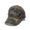 Camouflage honkbalpet met gedetailleerd visgraat borduursel en gebogen rand voor buiten - Camouflage