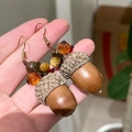 2511173d Beaded Pine Cone Pendant