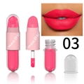 Zwei-Enden Kapsel Matt-Lippenstift in Nuance 03 kräftiges Fuchsia mit Schwammpinsel - Farbe 03