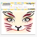 Easter glitter face art stickers with bunny ears and rhinestones for 12 plus age party - Easter Bunny