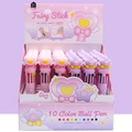 Display box of 36 cute strawberry rabbit 10-color retractable ballpoint pens 0.7mm - 7934 Magic Wand 10-Color Pen
