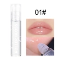Clear roller lip gloss shade 01 with subtle shimmer for a glass-like finish effect - 01# Transparent with Glitter