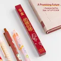 Scatola a sorpresa di cancelleria natalizia con confezione rossa e penna gel carina - Futuro splendido