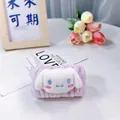 Polsino assorbente in peluche con design Cinnamoroll lavanda per lavare il viso - Stile Cane Bianco Cartone Animato (44# Singolo) / Lavanda a Righe