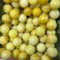 Polished 25mm yellow natural stone crystal spheres for feng shui and crafts - 25mm No Hole Sphere / Topaz