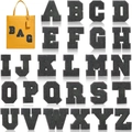 A-Z Set Black 26Pcs
