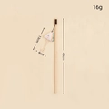 Interactive wooden cat wand toy with a cute plush sandwich pendant and black rope - Sandwich