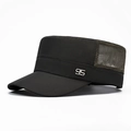 Cappello militare da uomo in mesh nero e verde con tessuto traspirante e numero 95 metallo - Verde Militare