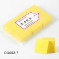 Gelbe fusselfreie Reinigungstücher für Nagelkleber mit Anti-Rutsch-Struktur, 5x5cm - Gelb
