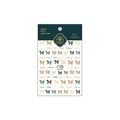 5D stereoscopic nail art stickers MN-103 with colorful bows and elegant typography - Colorful Bowknot Style (MN-103)