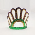 Mardi Gras pailletten haarband feest tiara haaraccessoire kleurrijke glanzende kroon - Pailletten Kroon Stijl 5