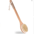 Bamboo Single-sided Cord-wrapped Long Handle Brush 40x10.5cm
