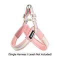 Rosa Regenbogen Hundegeschirr mit atmungsaktivem Mesh für kleine Hunde, ohne Leine - XS (1.5-3kg) / Rosa (Nur Geschirr)