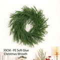 PE Soft Glue Christmas Wreath 30CM (20 Tips)