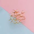 Bélières dorées 3x7mm en acier inoxydable pour création de colliers et pendentifs DIY - 3*7mm / Doré