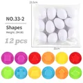 12-piece color and shape matching egg toy set for early childhood preschool education - 12pcs Shapes - Bag