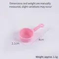 Pink miniature dollhouse ladle toy, 4cm plastic soup pot container for DIY kitchen scenery - Pink