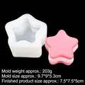 Star-shaped silicone mold B853 for DIY soaps and cakes with two-layer star sample - 1# Star Shape/B853