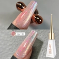 Pink glitter cat eye gel nail polish in shade 08 for professional manicure results - Summer Ice Cat Eye 08