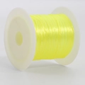 Fluorescent yellow 0.7mm elastic beading cord on a white spool for DIY jewelry making - 8m/Roll / Yellow