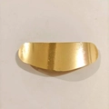 Minimalist metallic gold bow hair clip with smooth polished finish and spring closure - Smooth Arc Hair Clip