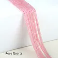 Polished Rose Quartz 2x4mm flat stone beads strand for DIY jewelry making - 2x4mm Spacer Beads (Approx. 150 Beads/Strand) / Rose Quartz