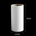 White lint roller refill 10cm by 4.5cm for household dust and hair removal - Single Refill Roll