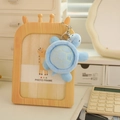 Cute light blue plush turtle keychain with soft shell texture and metal ring - Light Blue Style (Style 15) / 10cm