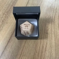 Wooden Date Night Dice in black gift box for meal decision making on wood surface - Black Ink Food C (Boxed)